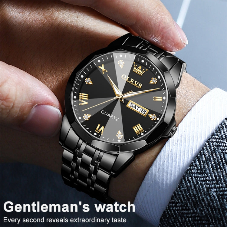 Reloj Analogo OLEVS Original Negro M-9931