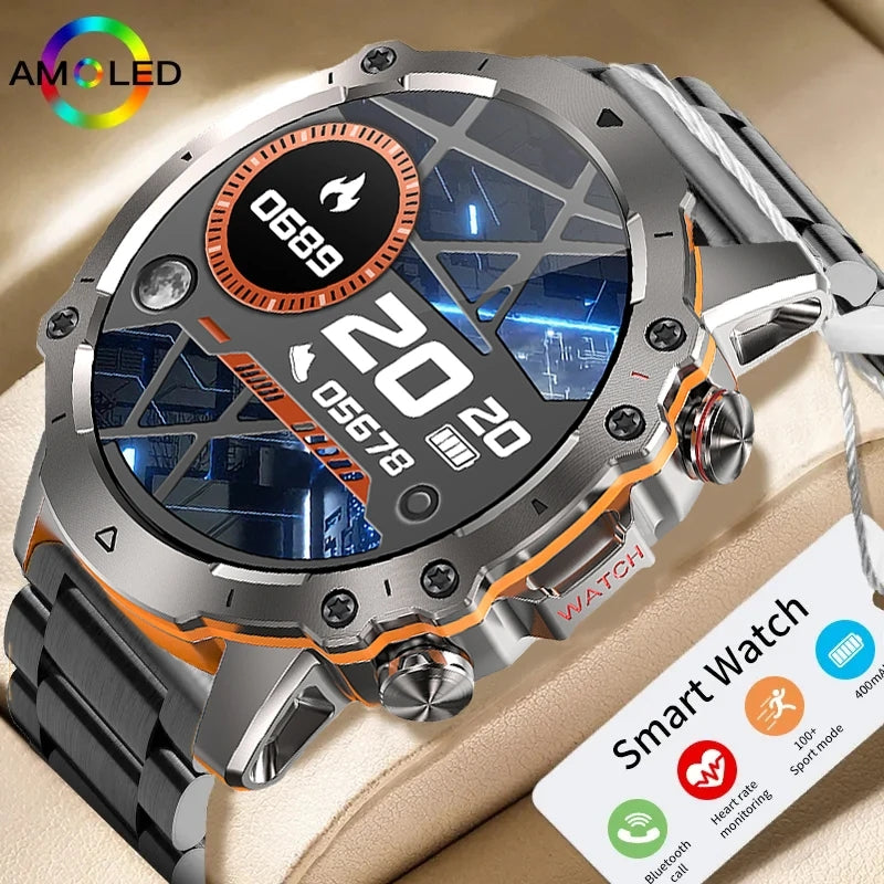 Reloj Inteligente AK56 Metálico Plateado Original