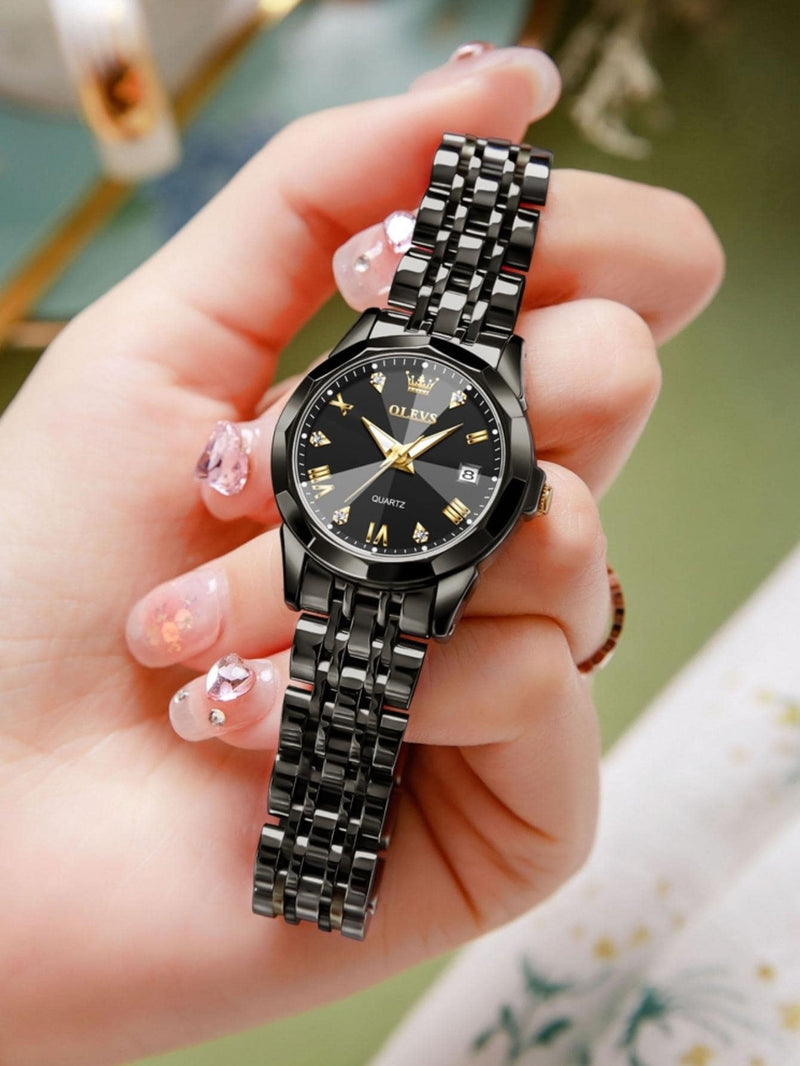 Reloj Analogo OLEVS Original Para Dama (M9931L) Negro