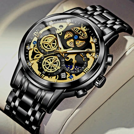 Reloj Analogo OLEVS Original Negro -  M-9947N