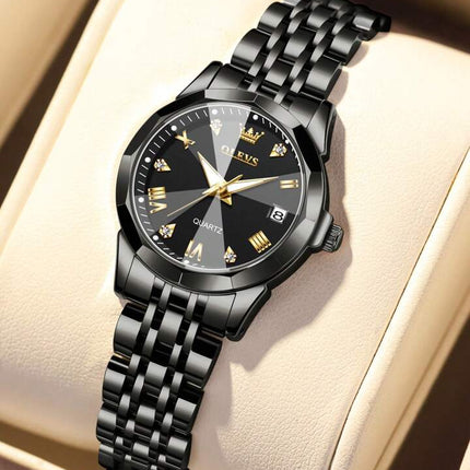 Reloj Analogo OLEVS Original Para Dama (M9931L) Negro