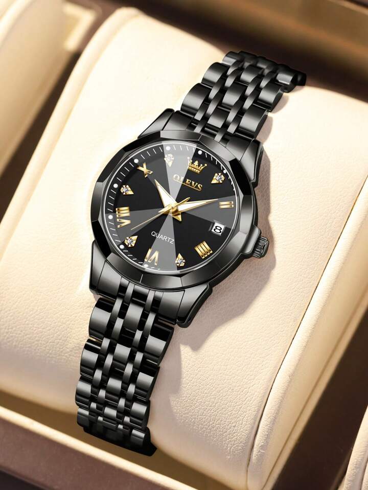 Reloj Analogo OLEVS Original Para Dama (M9931L) Negro