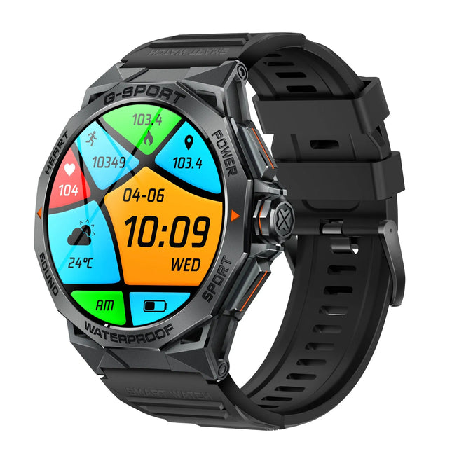 Reloj Inteligente HD - Resistencia Militar K62 Negro