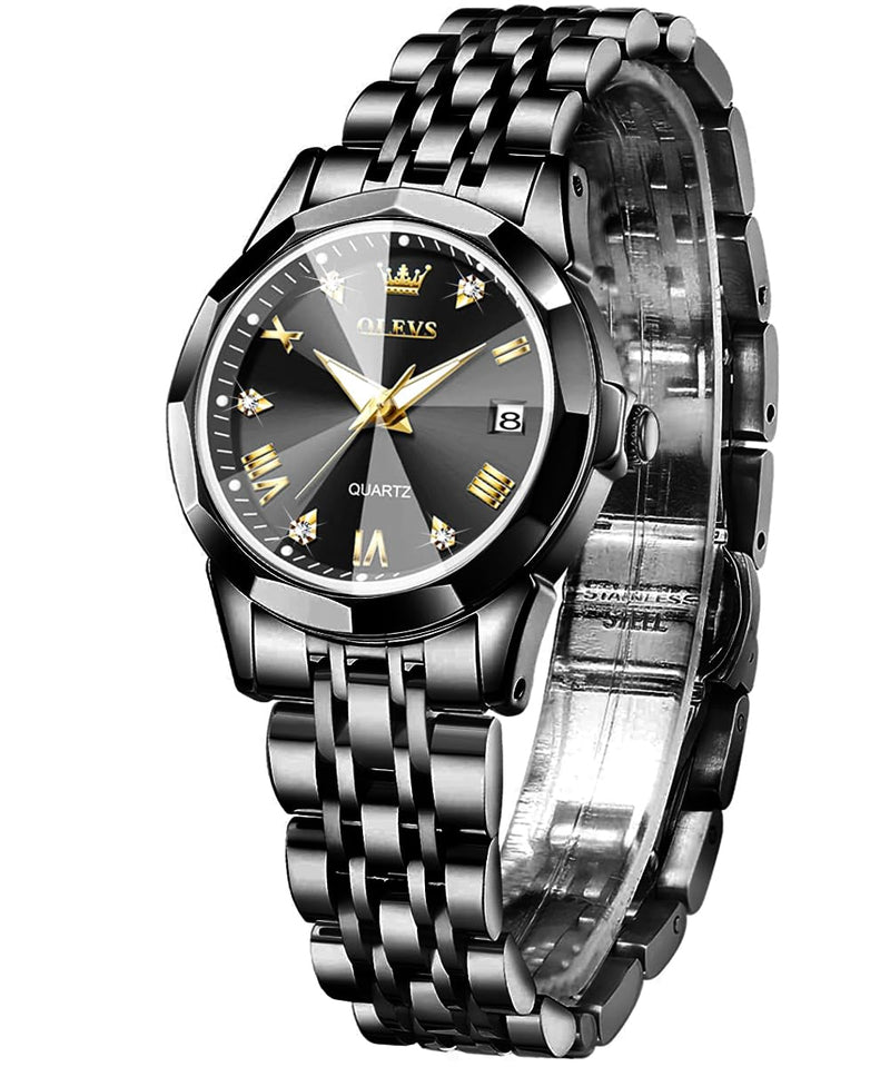 Reloj Analogo OLEVS Original Para Dama (M9931L) Negro