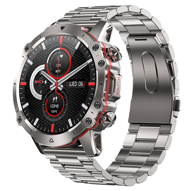 Reloj Inteligente AK56 Metálico Plateado Original