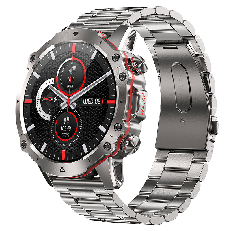 Reloj Inteligente AK56 Metálico Plateado Original