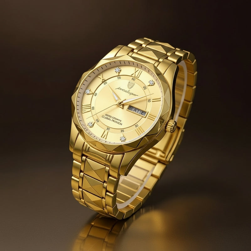Reloj Analogo Poedagar MD615 Dorado