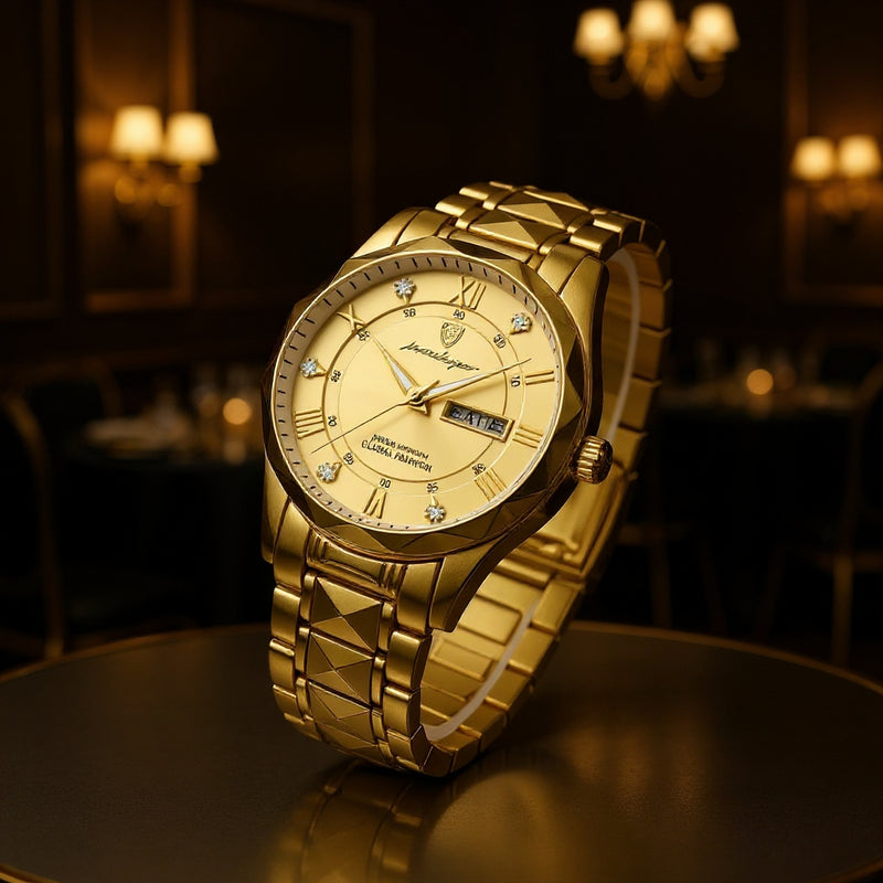 Reloj Analogo Poedagar MD615 Dorado