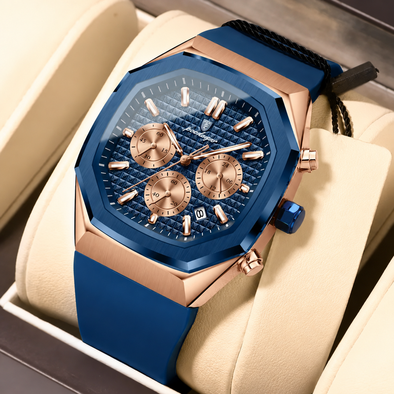 Reloj análogo Poedagar azul MD893