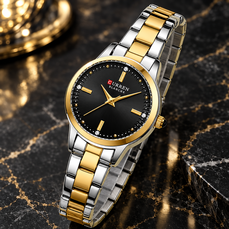Detalle de la esfera del reloj CURREN 9094