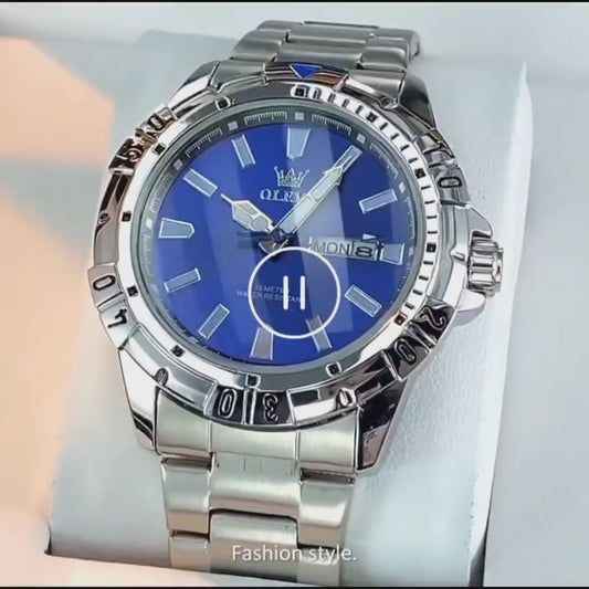 Reloj OLEVS Azul Original Resistente al Agua