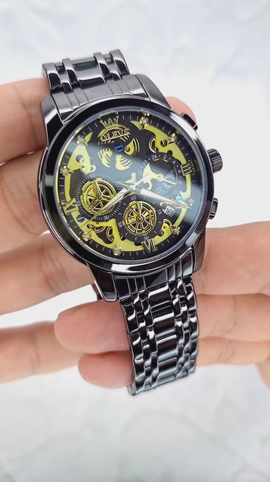 Reloj Analogo OLEVS Original Negro -  M-9947N