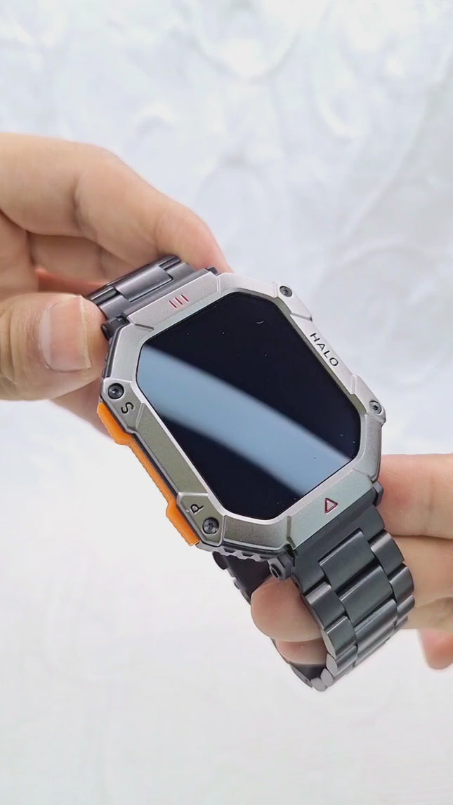 Reloj Inteligente, Smartwatch KR80 Negro Metalico