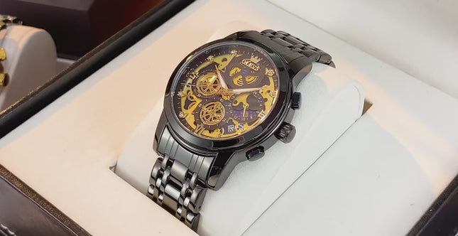 Reloj Analogo OLEVS Original Negro -  M-9947N