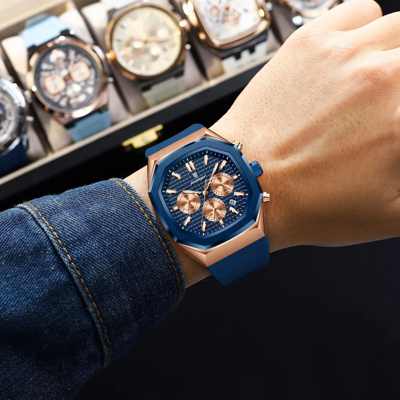 Reloj Analogo Poedagar Azul - MD893
