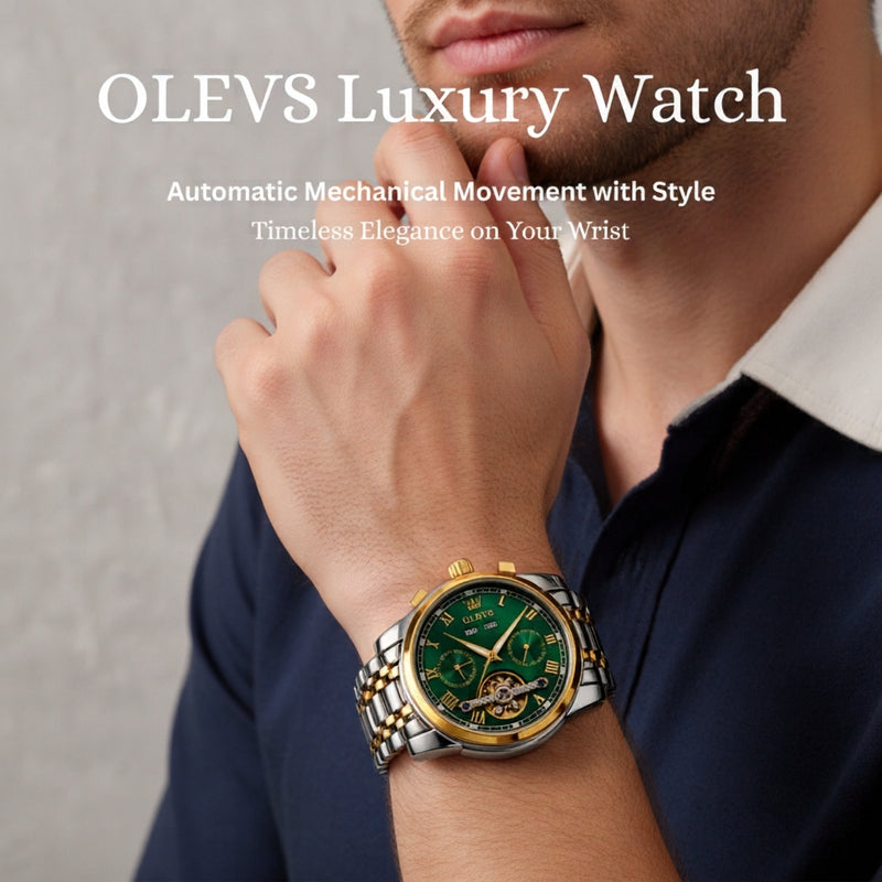 Reloj Automatico Olevs 6607 - Mecánico Analógico