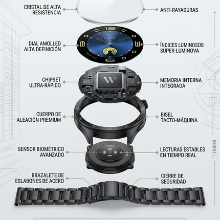 Reloj Inteligente- Smartwatch GT4 - 2 Pulseras