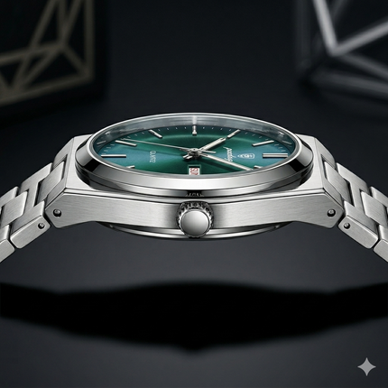 Reloj Analogo Poedagar Con Fechado - Verde