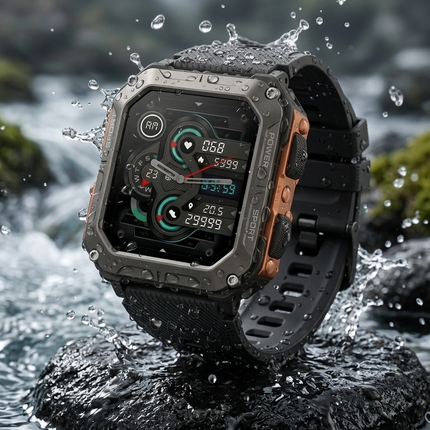 Reloj Inteligente - Smartwatch C20 Pro Negro/Naranja