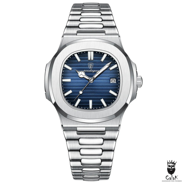 Reloj Poedagar Dorado Con Fechador - Analogo