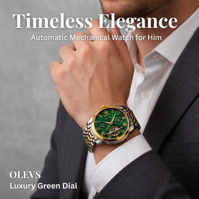 Reloj Automatico Olevs 6607 - Mecánico Analógico