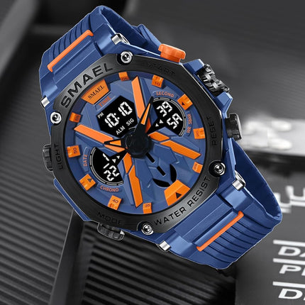 Reloj Doble Hora Contra el agua - Smael MD8087