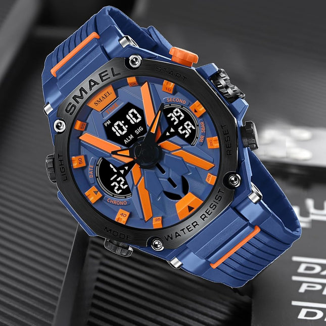 Reloj Doble Hora Contra el agua - Smael MD8087
