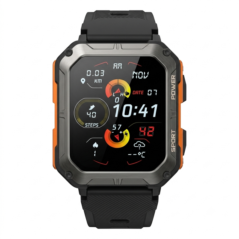 Reloj Inteligente - Smartwatch C20 Pro Negro/Naranja