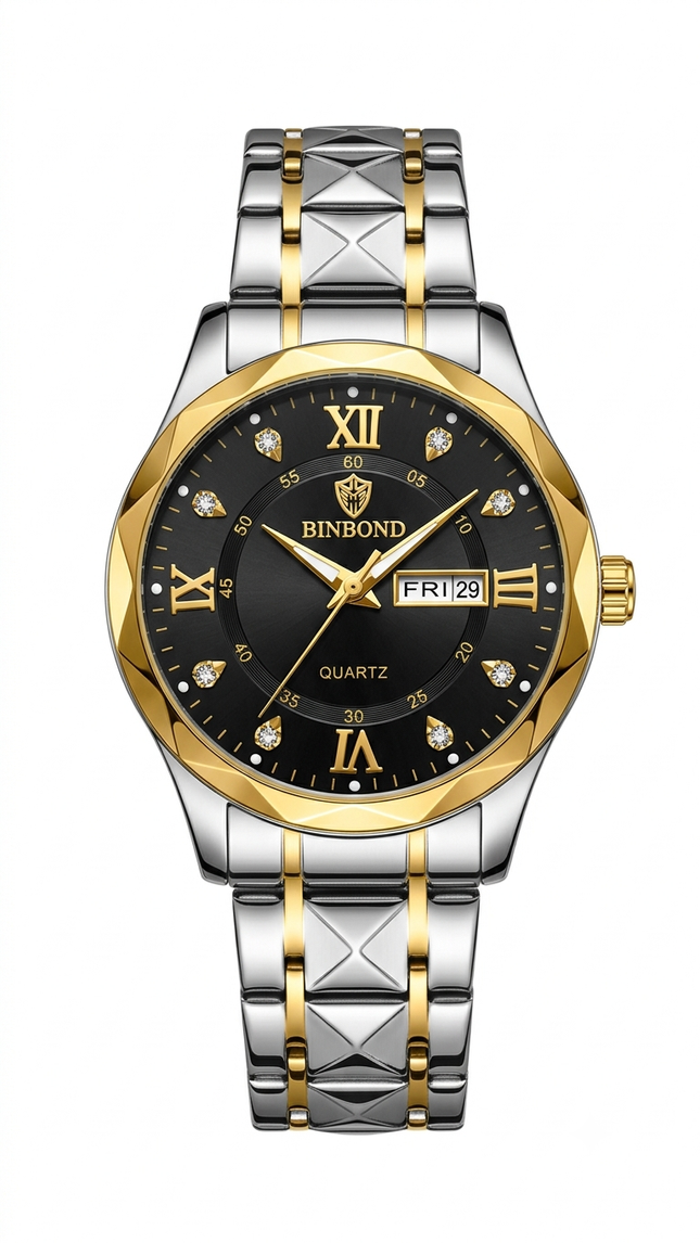 Reloj Analogo Binbond Resistente al Agua