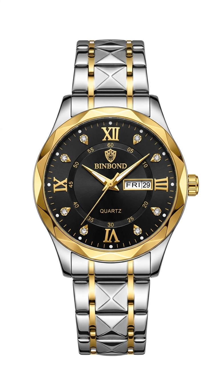 Reloj Analogo Binbond Resistente al Agua