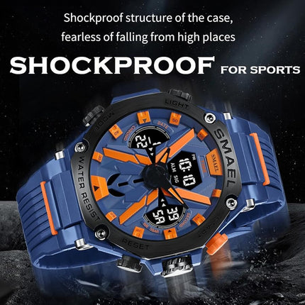 Reloj Doble Hora Contra el agua - Smael MD8087