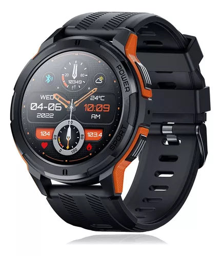 Reloj Inteligente C25 Negro/Naranja - Smartwatch