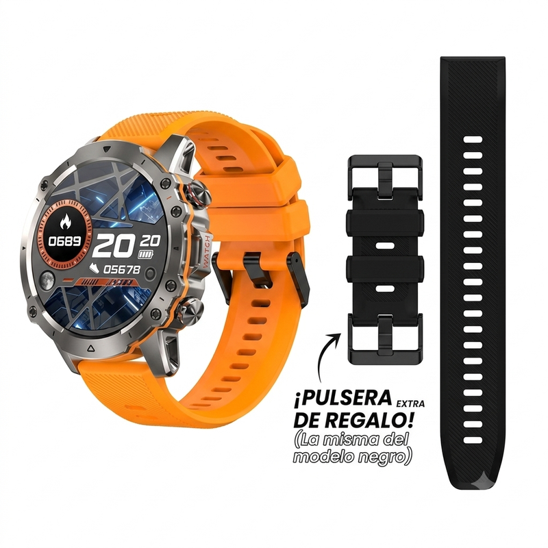 Reloj Inteligente AK56 Original - 2 Pulseras
