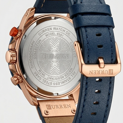 Reloj Analogo Curren - Resistente al agua - Azul