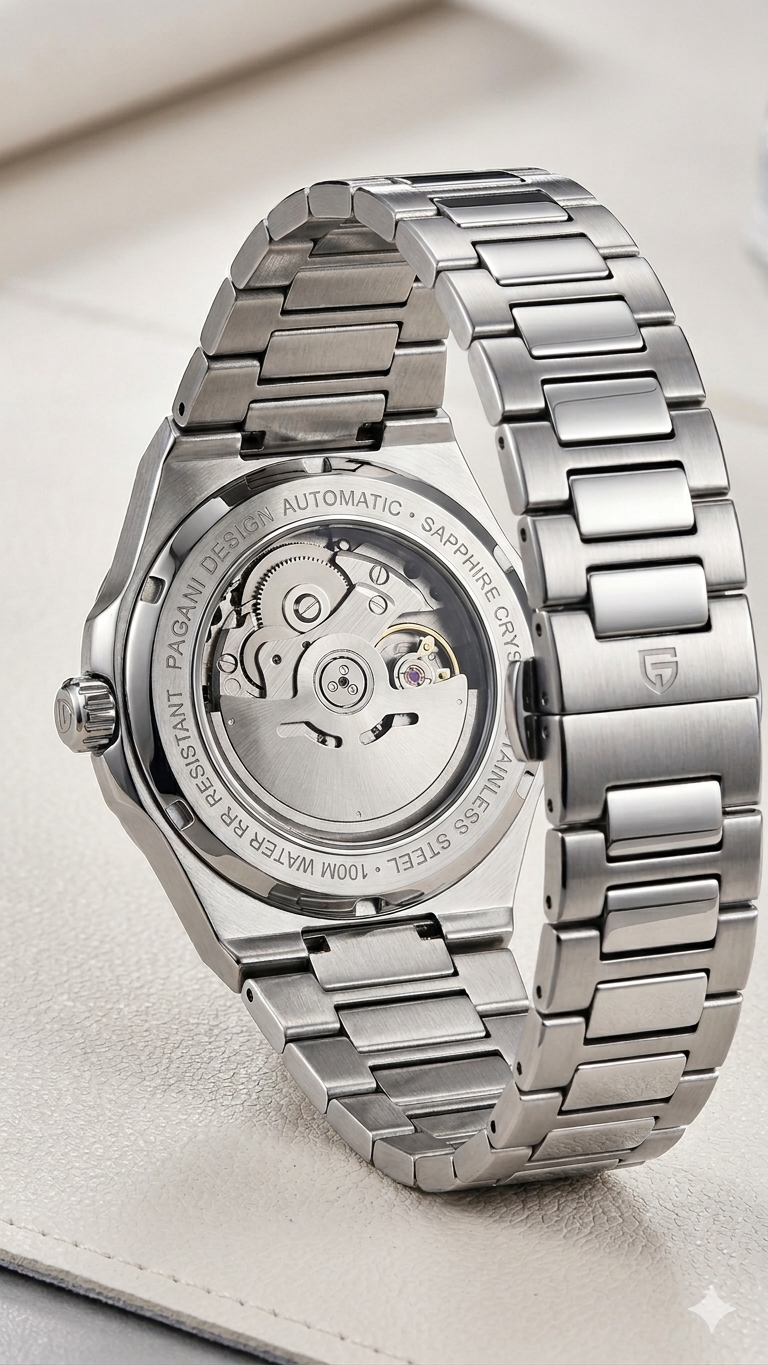 Reloj Automático Pagani Design - Semi Corazon Abierto