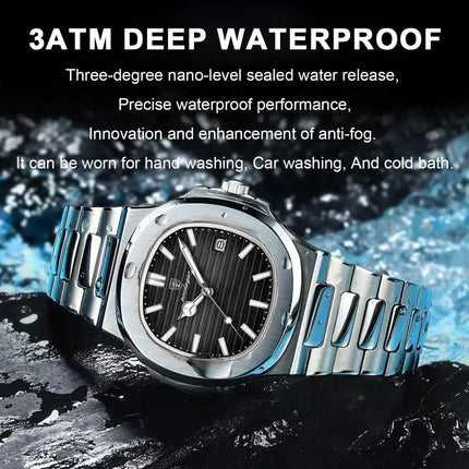 Reloj Poedagar Con Fechador - Negro  M613