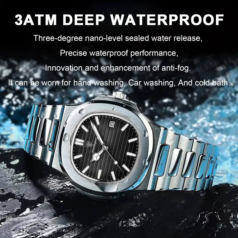 Reloj Poedagar Con Fechador - Negro  M613