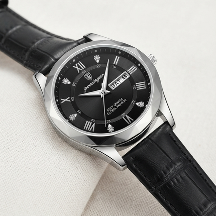 Reloj Poedagar 615 – Acero Inoxidable con Fechador, Sumergible 30 m