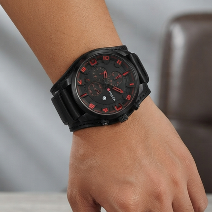 Reloj Curren Negro -  Contra el Agua - Analogo