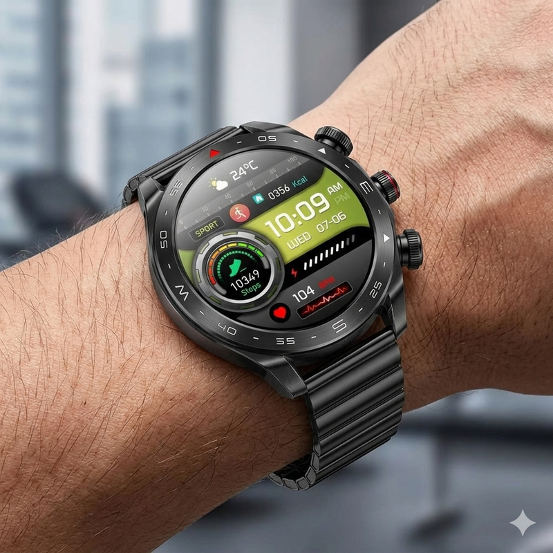 Reloj Inteligente - Smartwatch MDT95 BK - 2 Pulseras