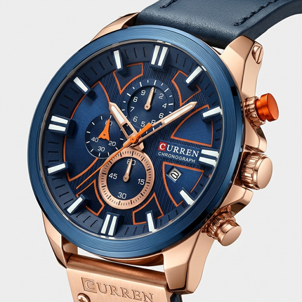 Reloj Analogo Curren - Resistente al agua - Azul