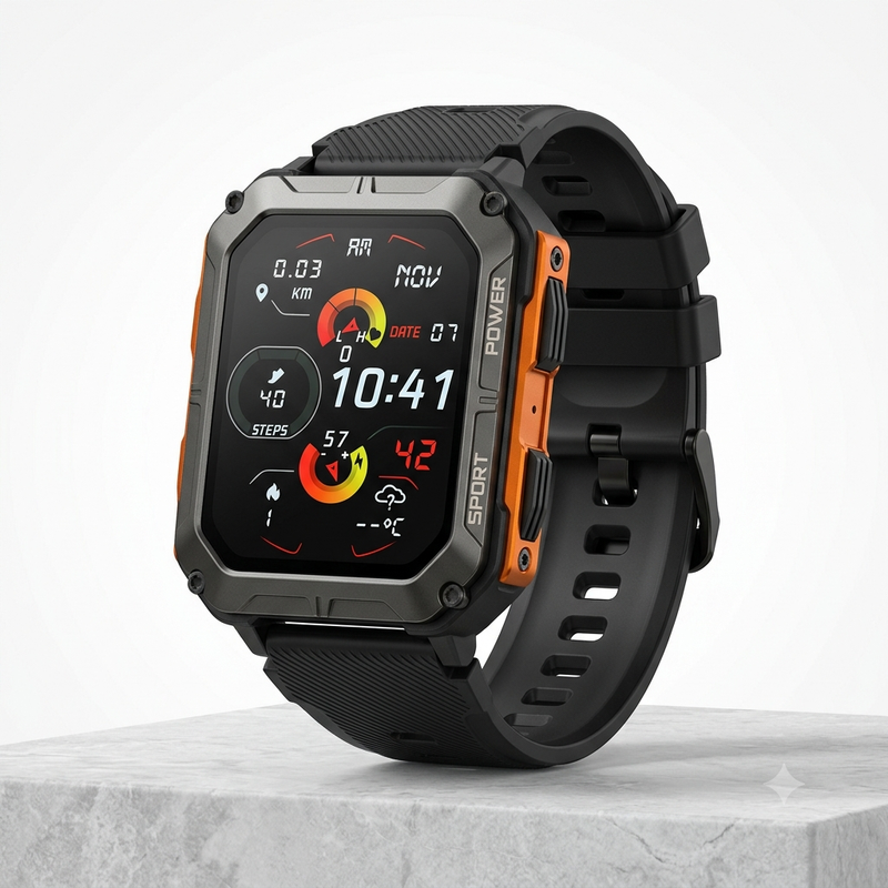 Reloj Inteligente - Smartwatch C20 Pro Negro/Naranja