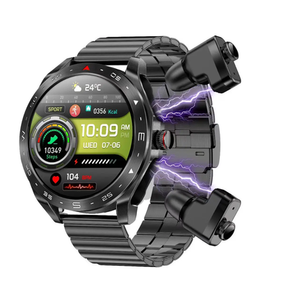 Reloj Inteligente - Smartwatch MDT95 BK - 2 Pulseras