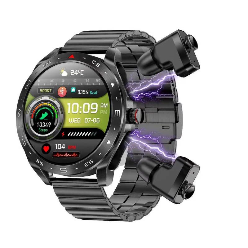 Reloj Inteligente - Smartwatch MDT95 BK - 2 Pulseras