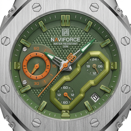 Reloj Naviforce Original Verde para Dama [8035] Analogo