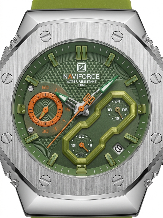 Reloj Naviforce Original Verde para Dama [8035] Analogo