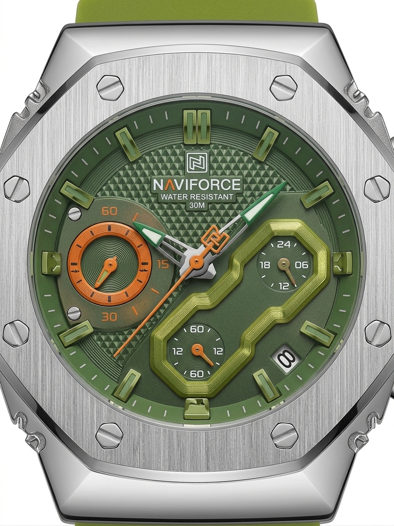 Reloj Naviforce Original Verde para Dama [8035] Analogo