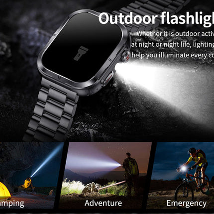 Reloj Inteligente Con Linterna (Mk86)