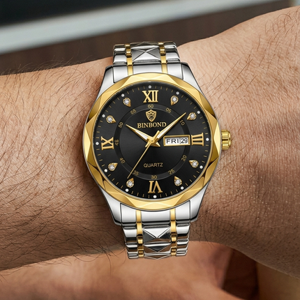 Reloj Analogo Binbond Resistente al Agua