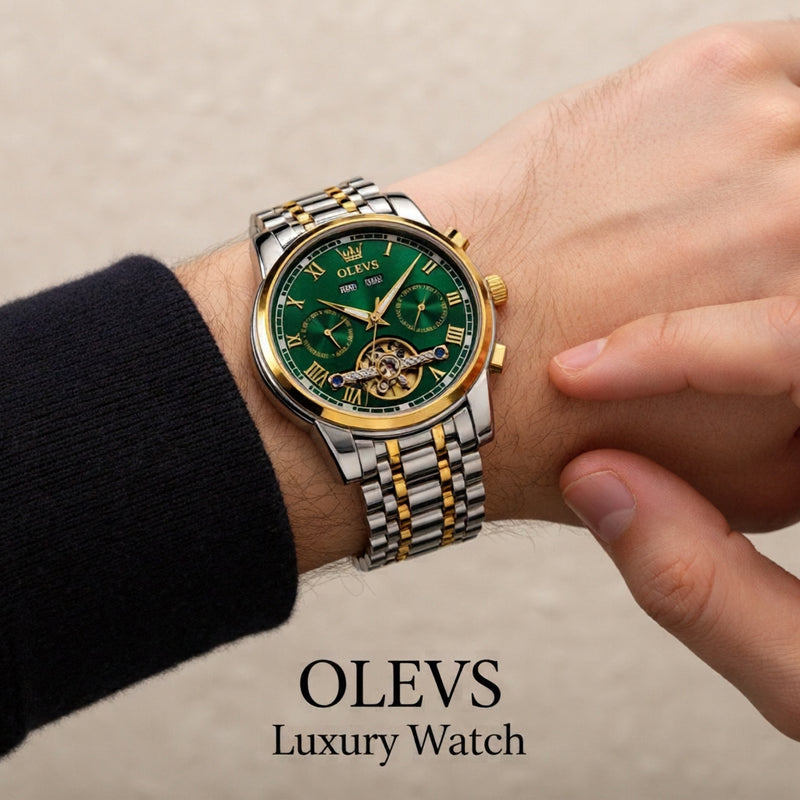 Reloj Automatico Olevs 6607 - Mecánico Analógico
